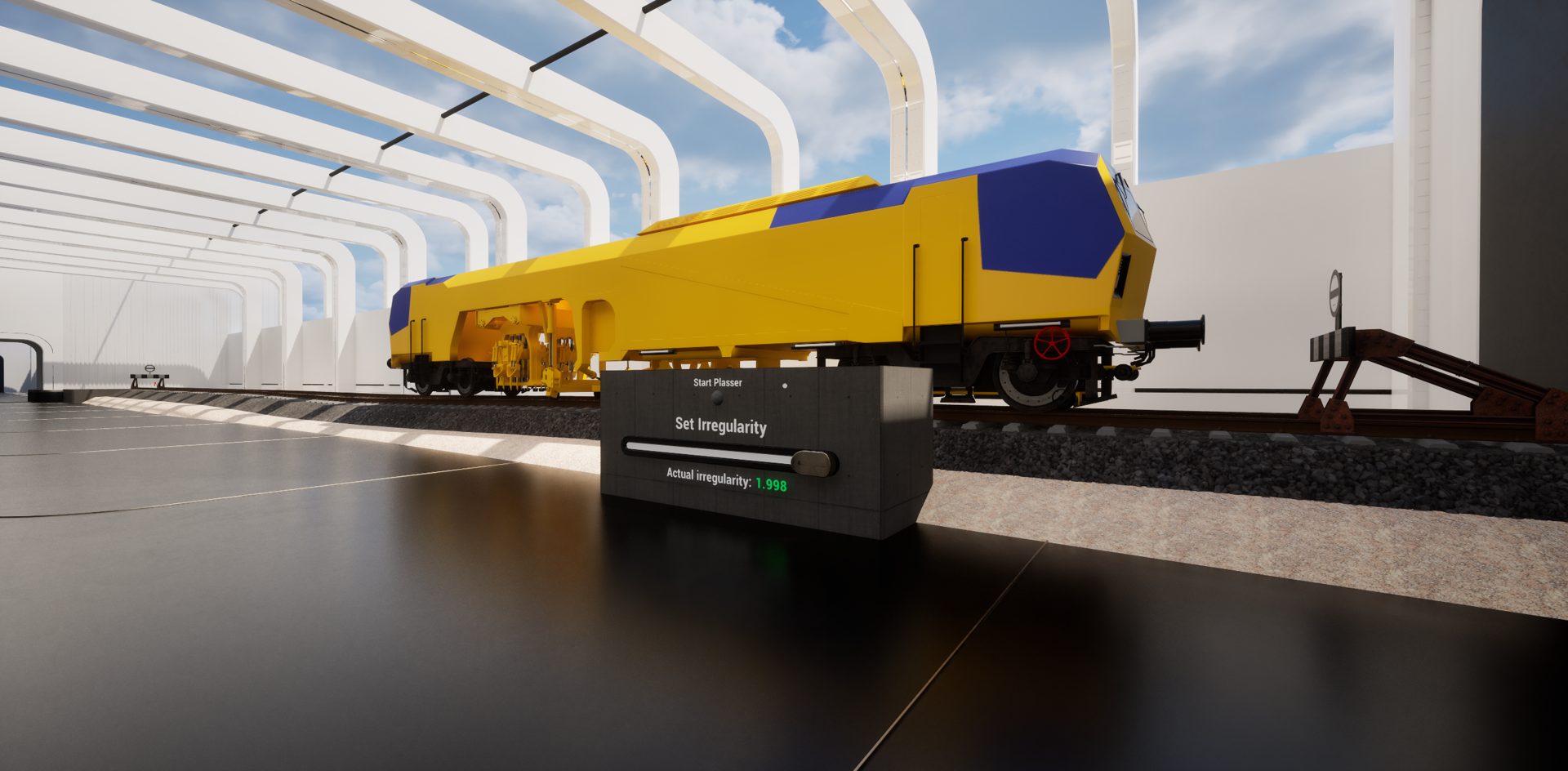 Tamping machine with irregularity control